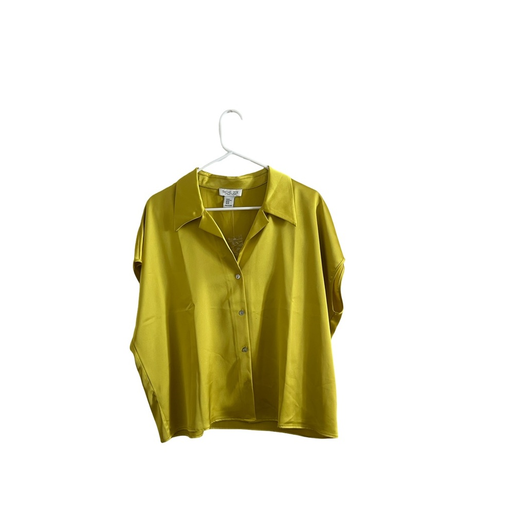 Rachel Zoe Vibrant Yellow Collared Shirt
